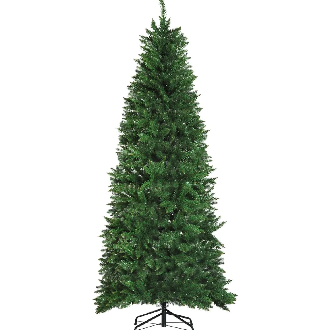 Árbol de Navidad Homcom 865 ramas con soporte verde Ø91x210 cm