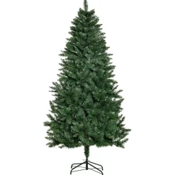 Árbol de Navidad Homcom con soporte plegable verde