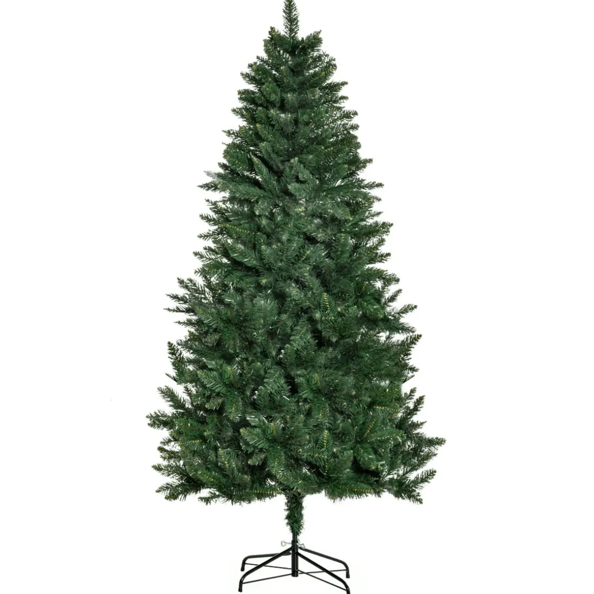 Árbol de Navidad Homcom con soporte plegable verde