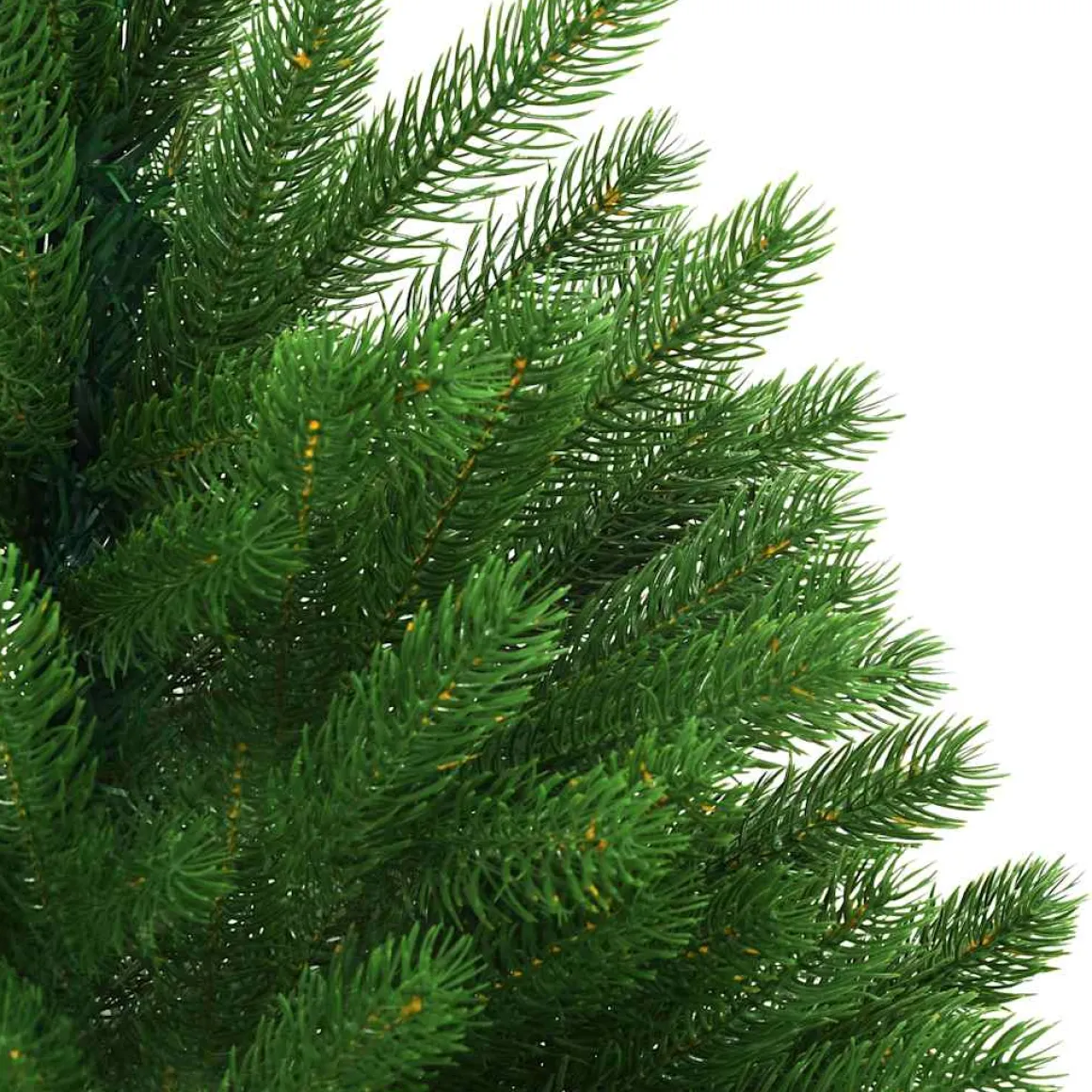 Árbol de Navidad realista + base cruzada verde 240 cm