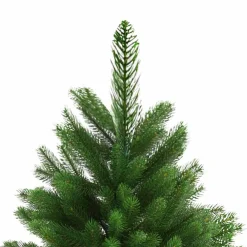 Árbol de Navidad realista + base cruzada verde 240 cm