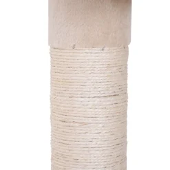 Árbol para gatos maxi PawHut 5 niveles beige 230-260x40x34 cm