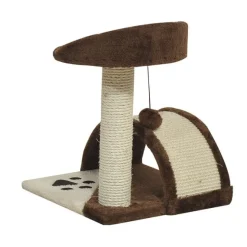 Árbol rascador para gatos marrón 36x36x44 cm