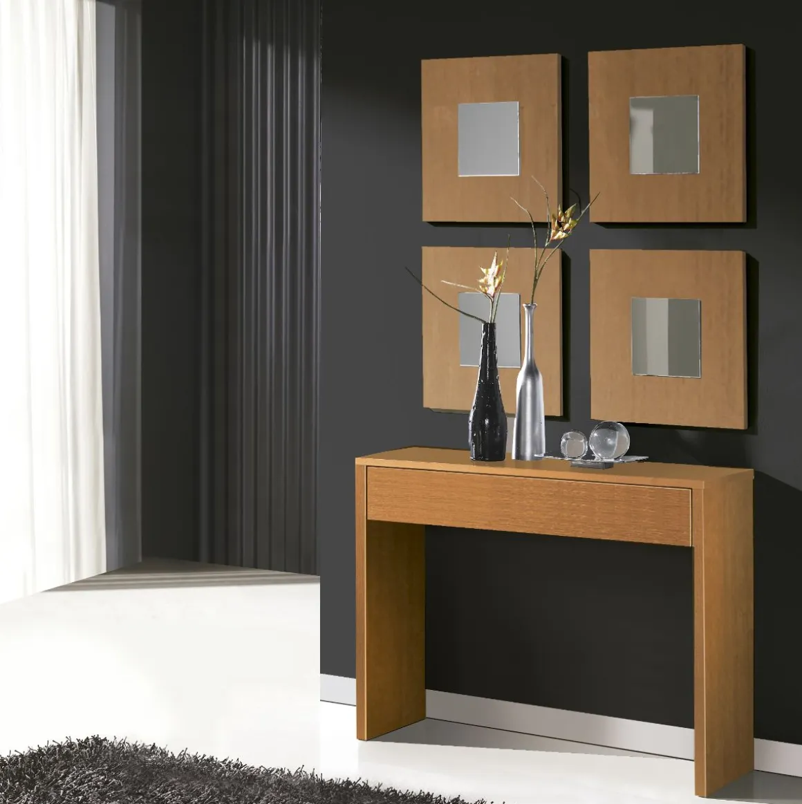Recibidor Bihoz con cajón 76x100x30 cm