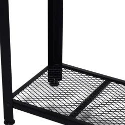 Recibidor Koy Homcom con estante inferior marrón/negro 80x101x35 cm