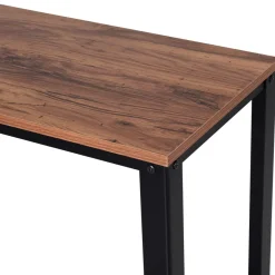Recibidor Koy Homcom con estante inferior marrón/negro 80x101x35 cm