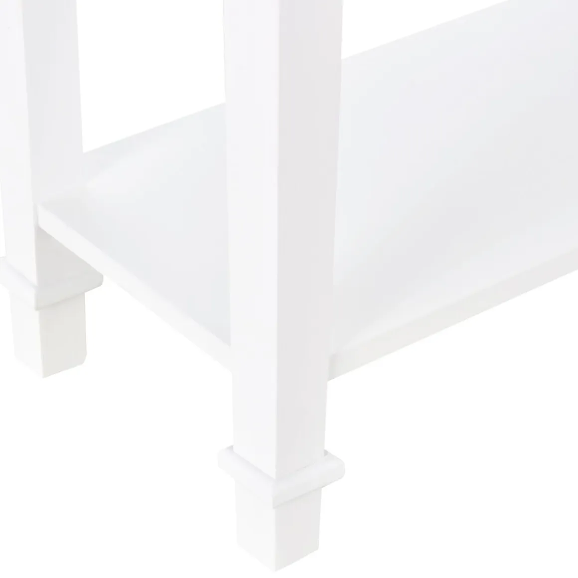 Recibidor Smile Homcom con cajón + 2 estantes blanco 80,5x75,6x27,5 cm