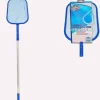 Recoge hojas de piscina extensible azul 134-284 cm