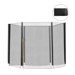 Red de seguridad Homcom para cama elástica 6 barras Ø244x180 cm
