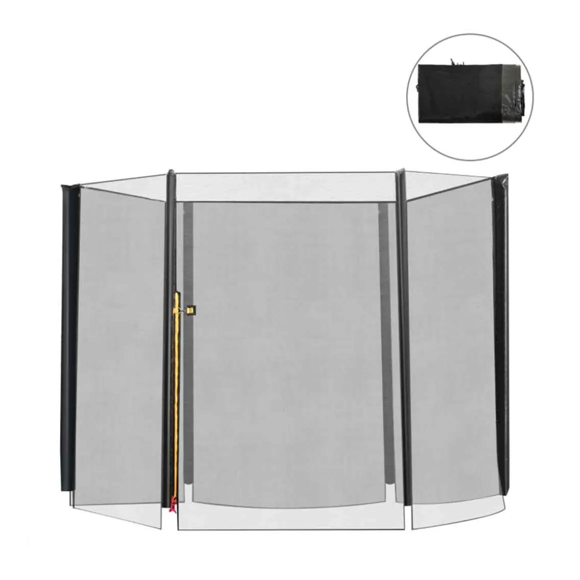 Red de seguridad Homcom para cama elástica 6 barras Ø244x180 cm