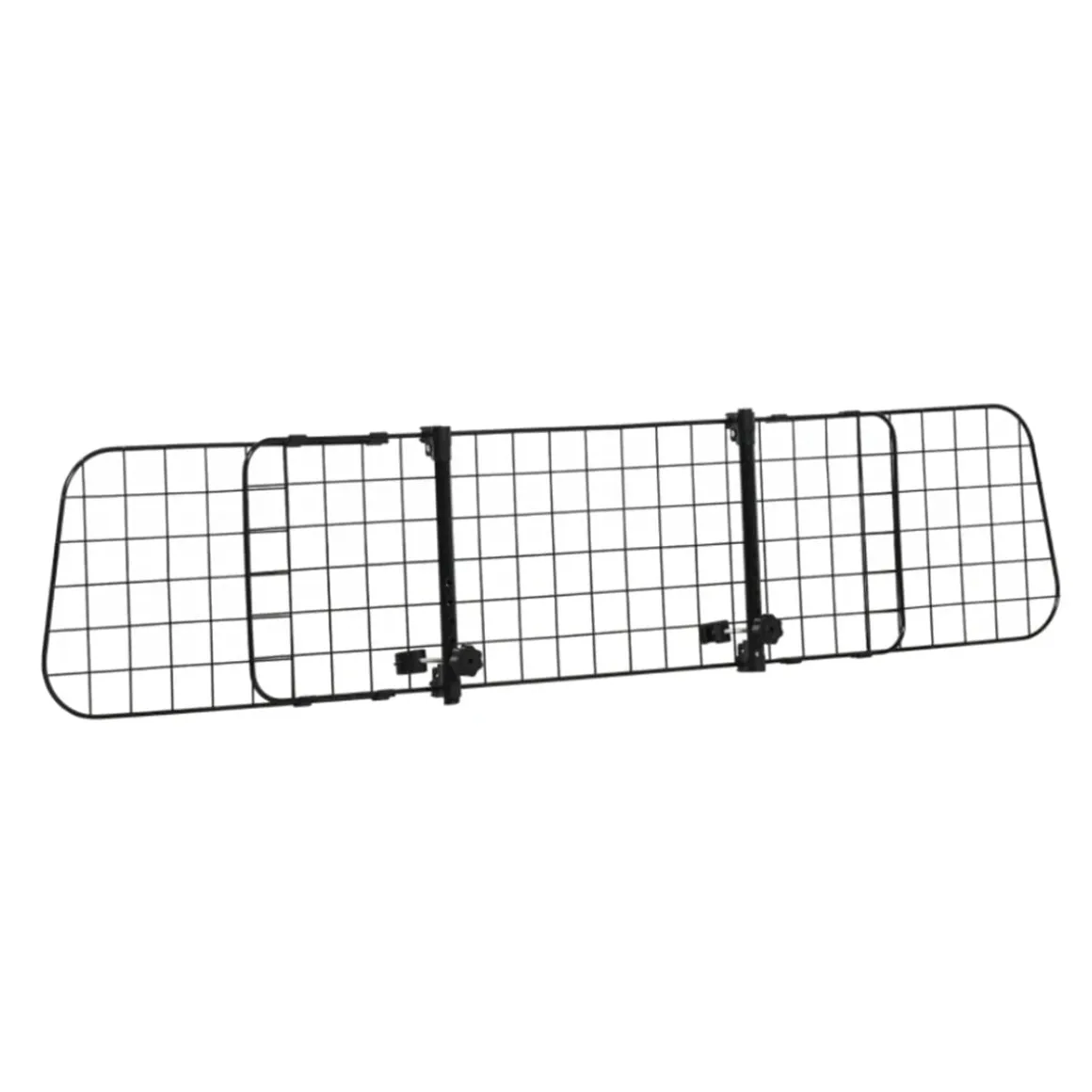 Rejilla de seguridad de coche PawHut para mascotas extensible negro 91/152x30 cm