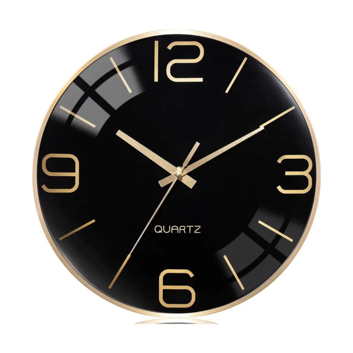 Reloj de pared Alu bulgy marco metálico 30 cm