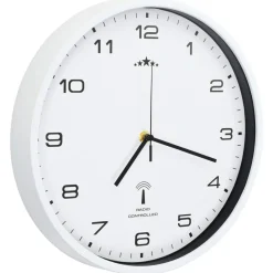Reloj de pared Cloc radiocontrol blanco/negro Ø31 cm
