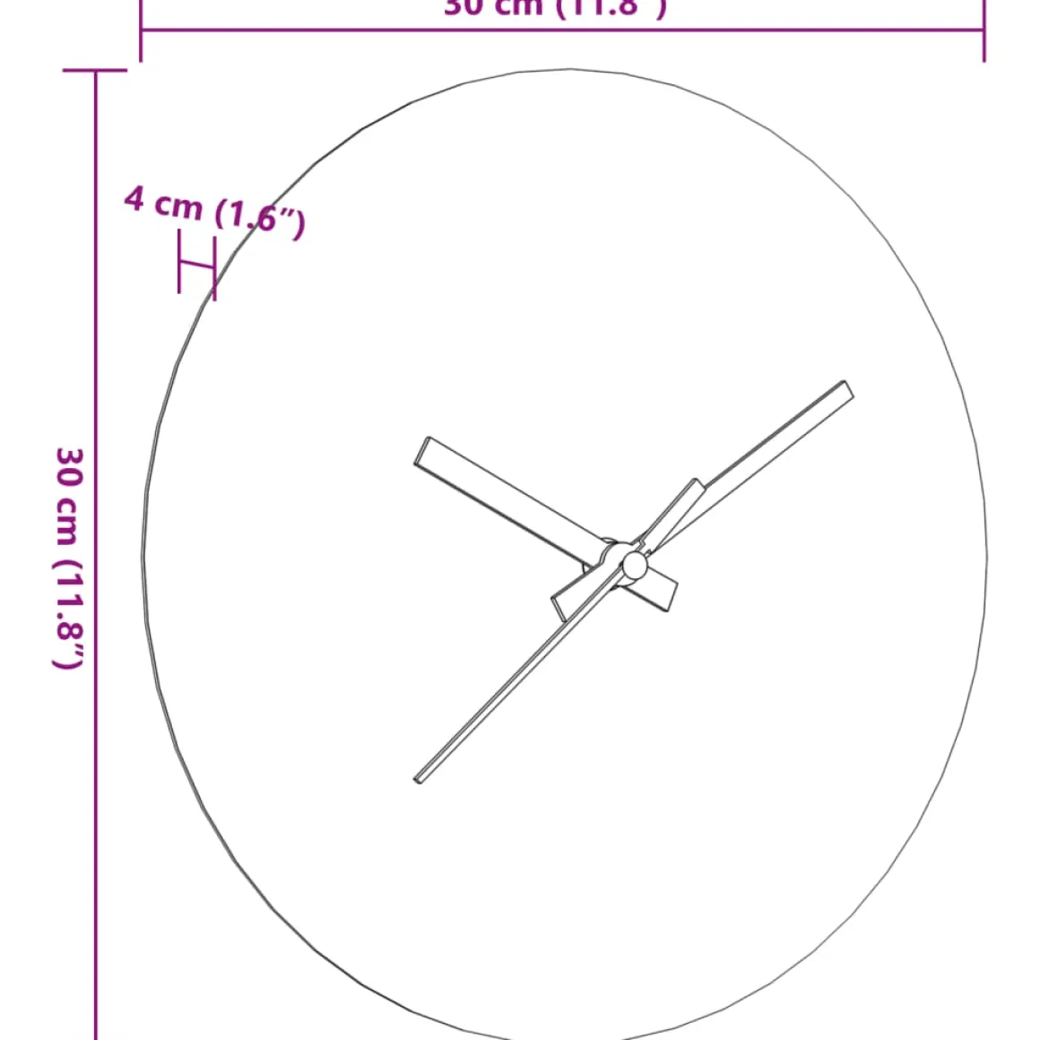 Reloj de pared Monet Ø30 cm