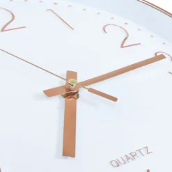 Reloj de pared redondo rosa/dorado Ø30 cm