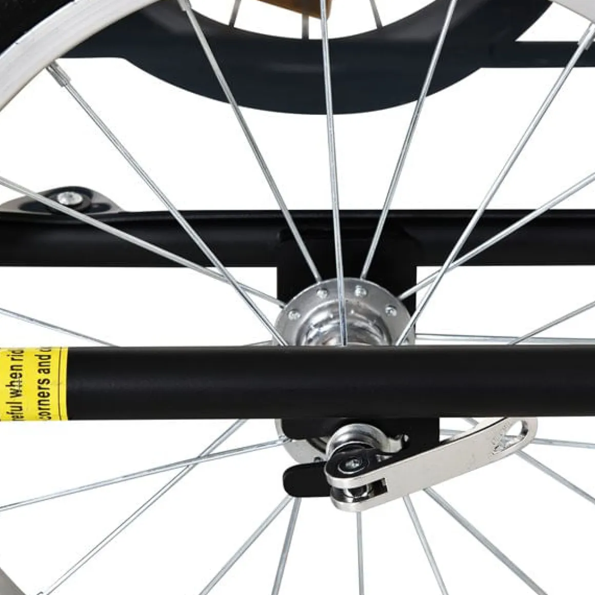 Remolque de bicicleta PawHut carga máx. 50kg con reflectores acero negro 49x139x71,5 cm
