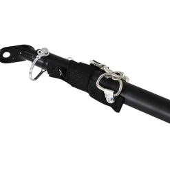 Remolque de bicicleta PawHut carga máx. 50kg con reflectores acero negro 49x139x71,5 cm