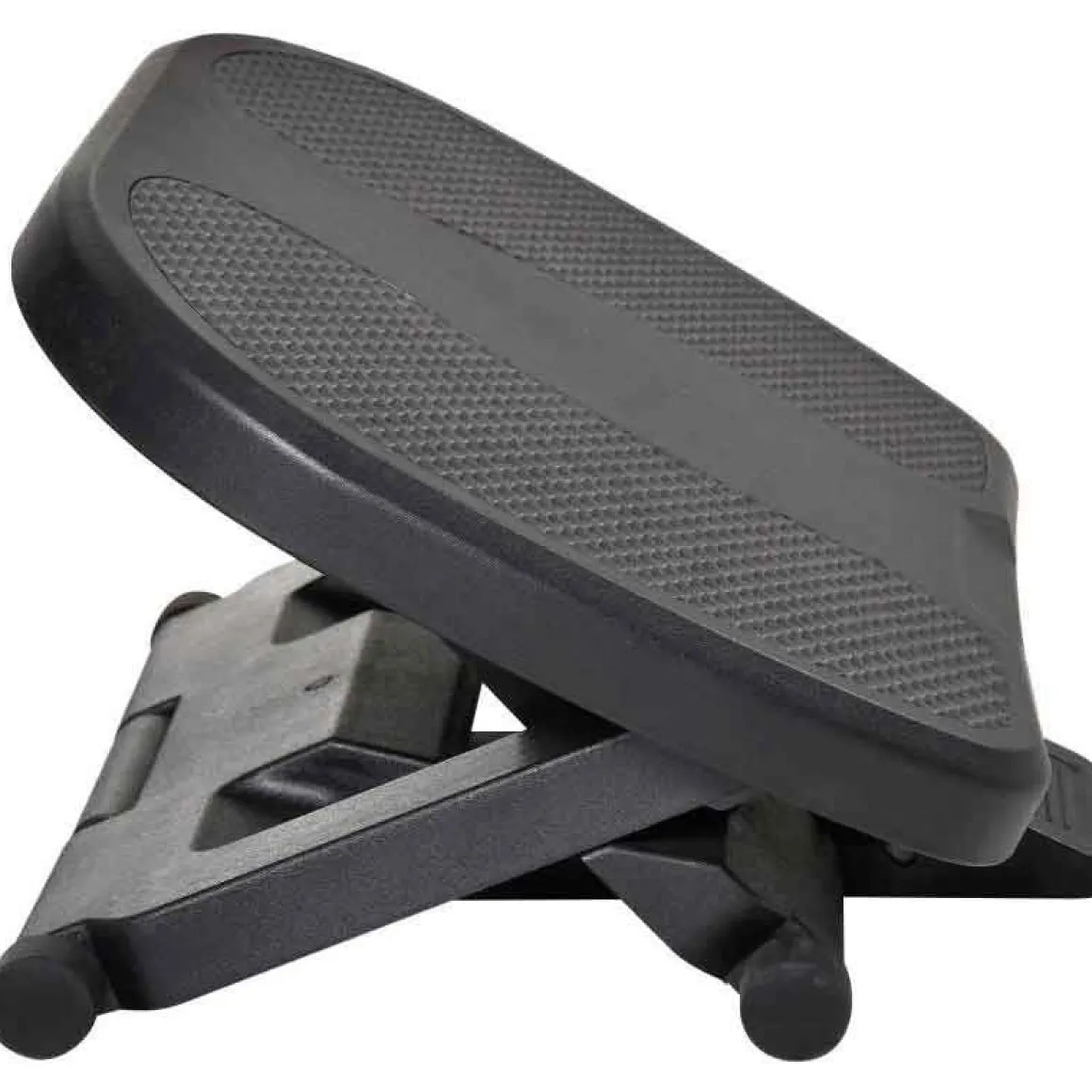 Reposapiés Homcom 0-30º 3 niveles de altura ajustable negro 10-16,5x45x34 cm