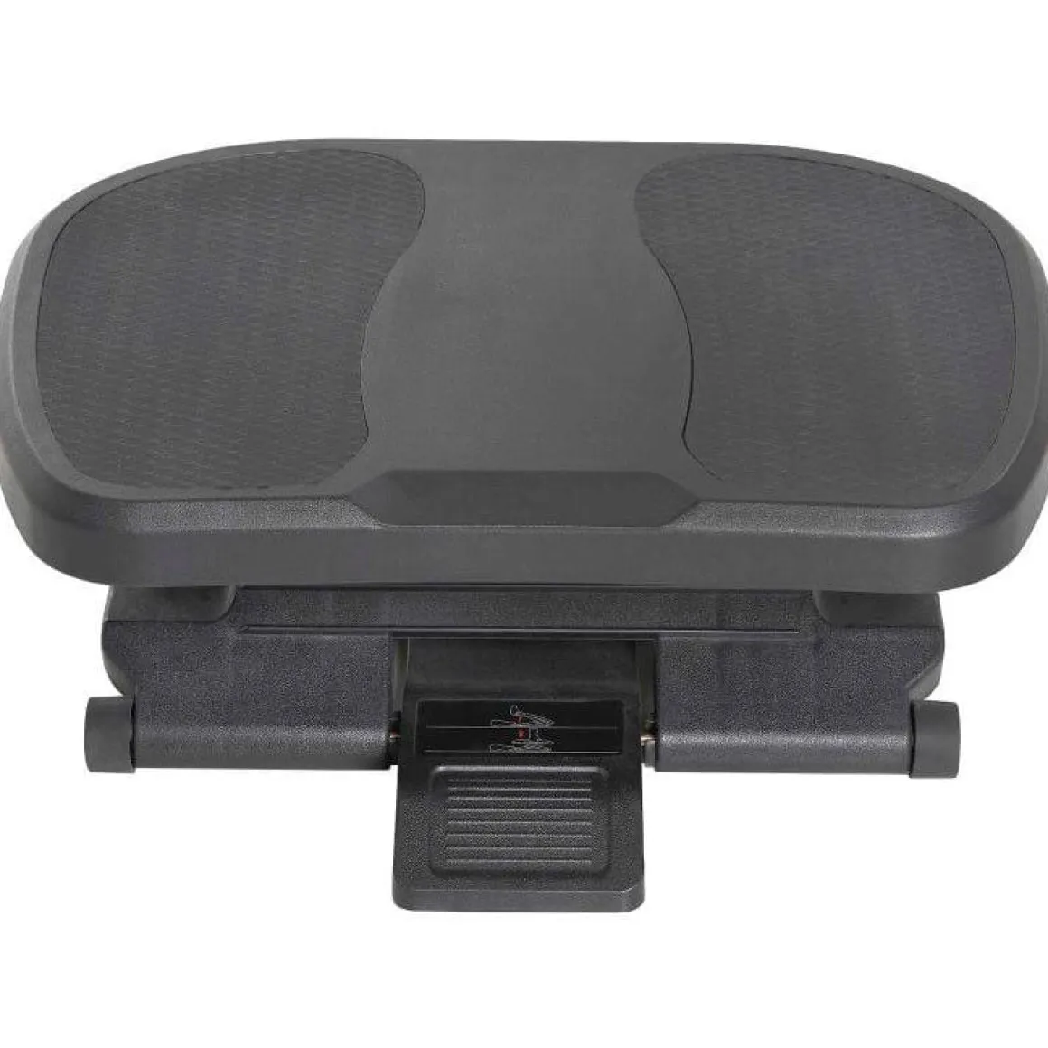Reposapiés Homcom 0-30º 3 niveles de altura ajustable negro 10-16,5x45x34 cm