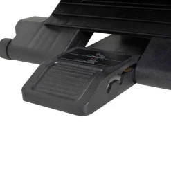 Reposapiés Homcom 0-30º 3 niveles de altura ajustable negro 10-16,5x45x34 cm
