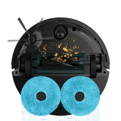 Robot aspirador Cecotec Conga X70 15000Pa 4 en 1 base autovaciado WiFi negro