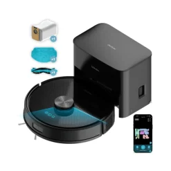 Robot aspirador Cecotec Conga Y50 5000Pa + base autovaciado WiFi 3L negro