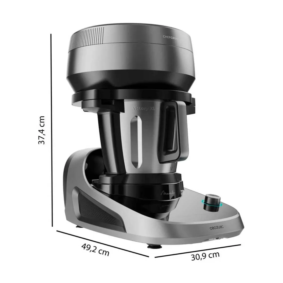 Robot de cocina Cecotec Mambo CooKing Victory 1700W ChefCrown WiFi inox