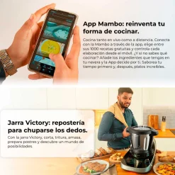 Robot de cocina Cecotec Mambo CooKing Victory 1700W ChefCrown WiFi inox