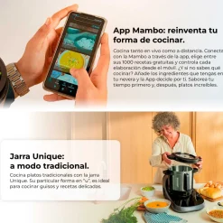 Robot de cocina Cecotec Mambo CooKing Unique 2200W ChefCrown WiFi inox