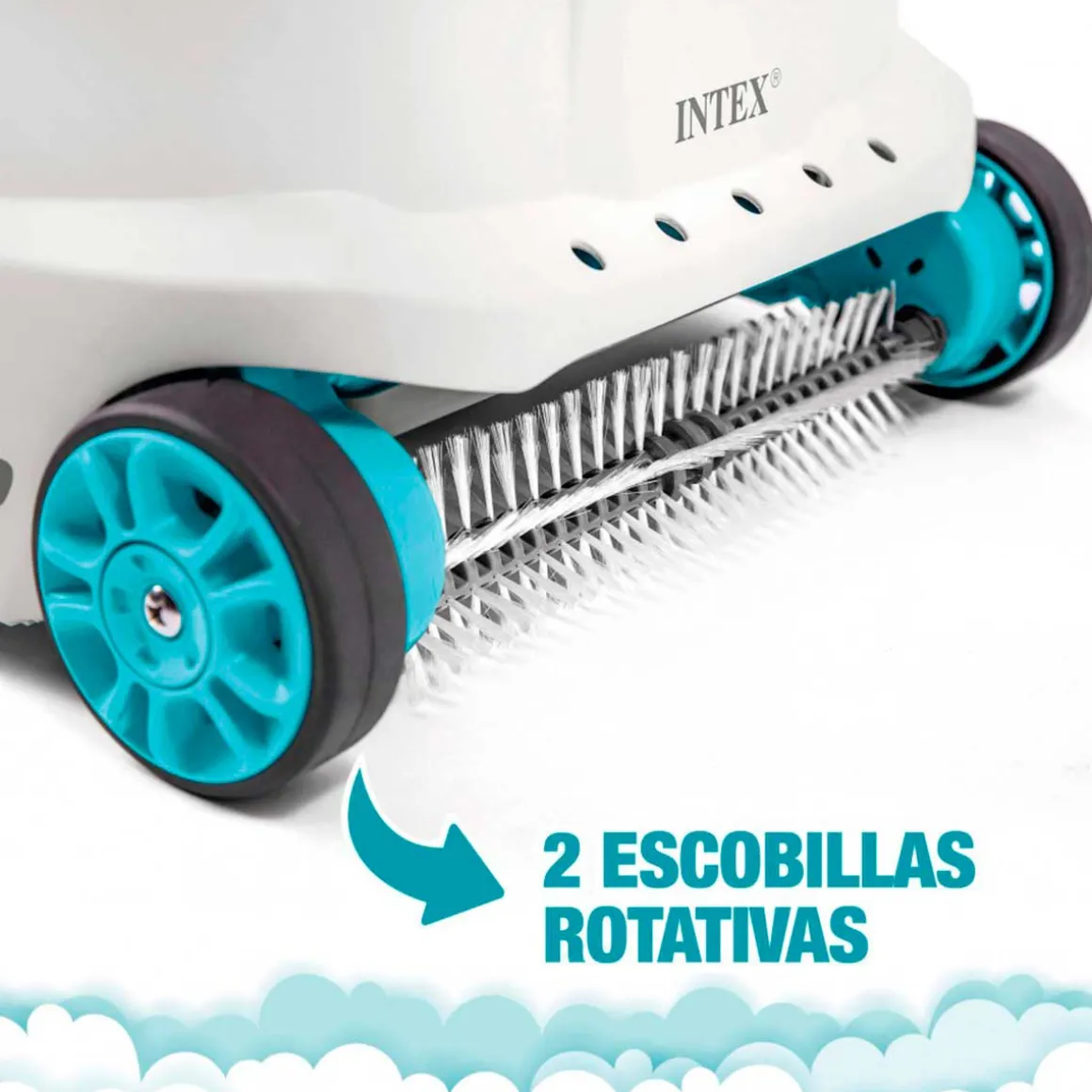 Robot limpiafondos Intex ZX300 para piscinas desmontables blanco