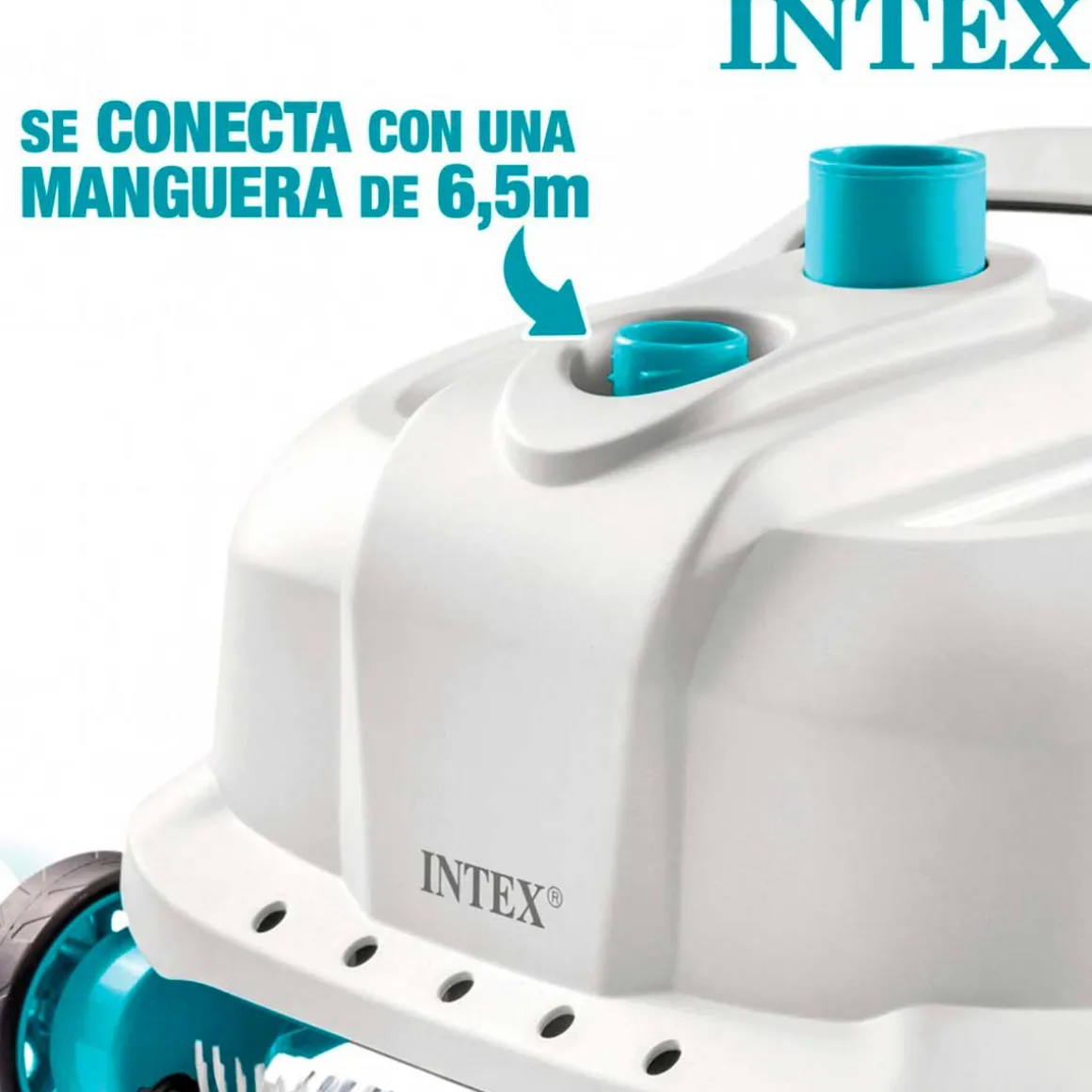 Robot limpiafondos Intex ZX300 para piscinas desmontables blanco