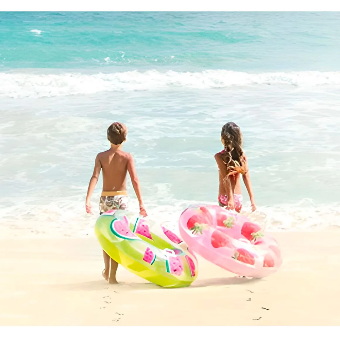 Rueda hinchable Tropical Fruits Intex diseño frutas Ø107 cm