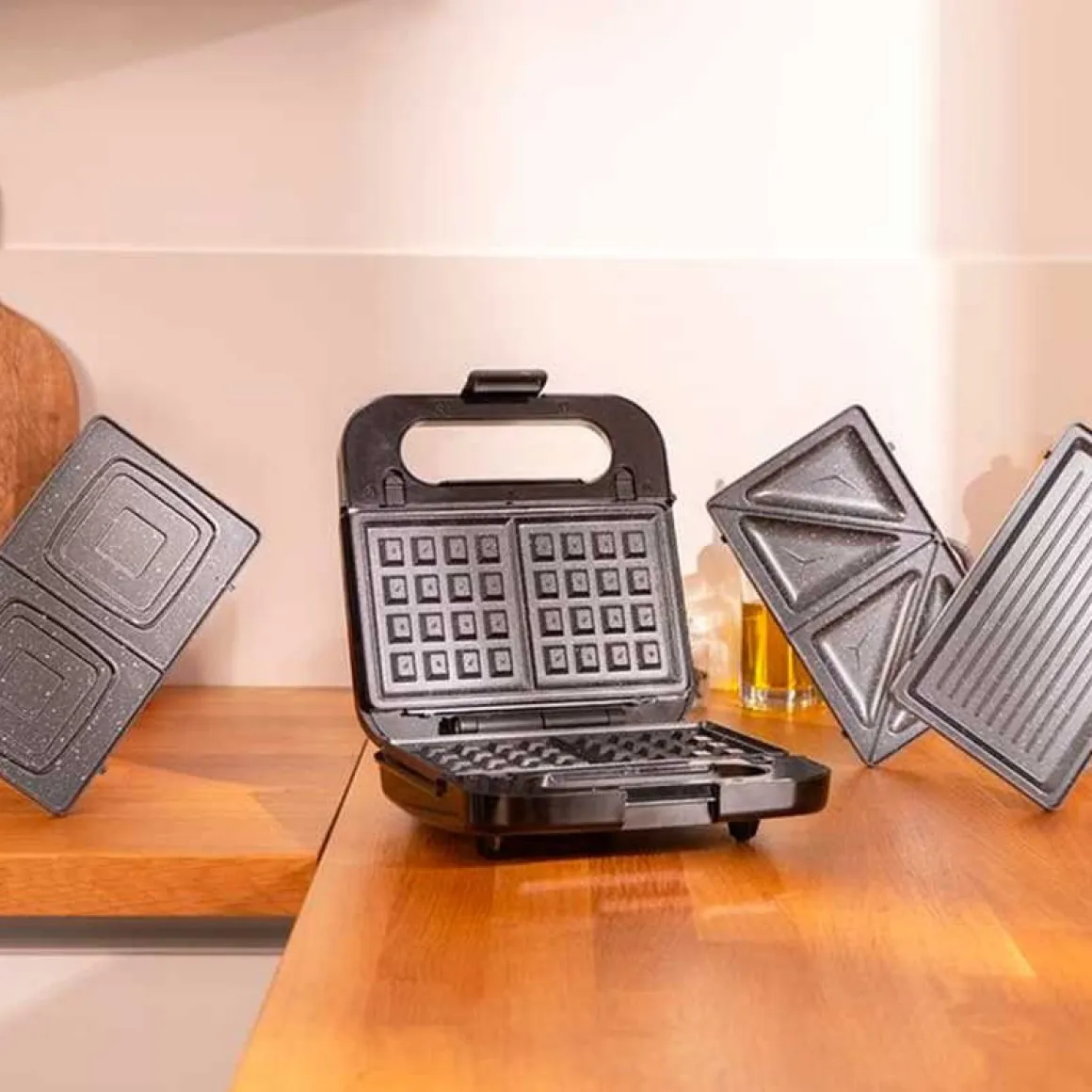 Sandwichera Cecotec Rock'nToast Family 4 en 1 1000W inox