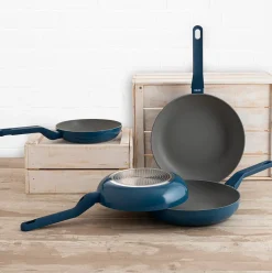 Sartén Baltic Quid aluminio estampado azul/gris