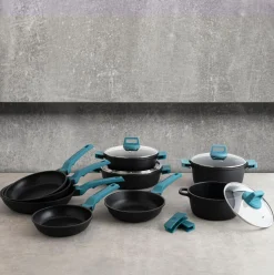 Sartén Confort Quid aluminio fundido azul