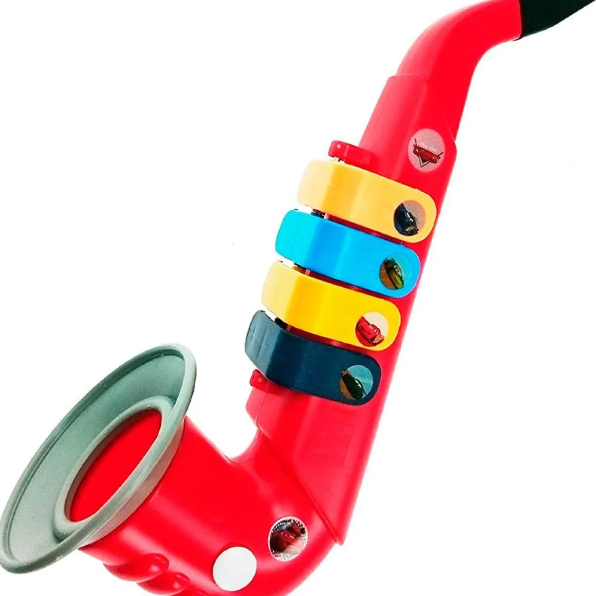 Saxofón Cars 4 notas +3A rojo 29x9x10 cm