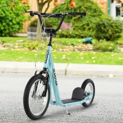 Scooter infantil Homcom manillar regulable azul 88-94x58x135 cm