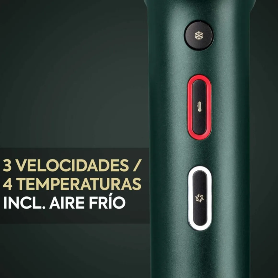 Secador de pelo Babyliss Air Power Pro 1700W 200 km/h 3 velocidades verde
