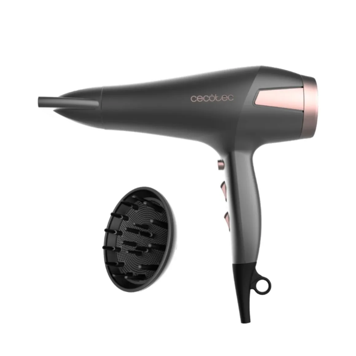 Secador de pelo Cecotec Bamba IoniCare Radiance AC 2500 W tecnología de iones negro