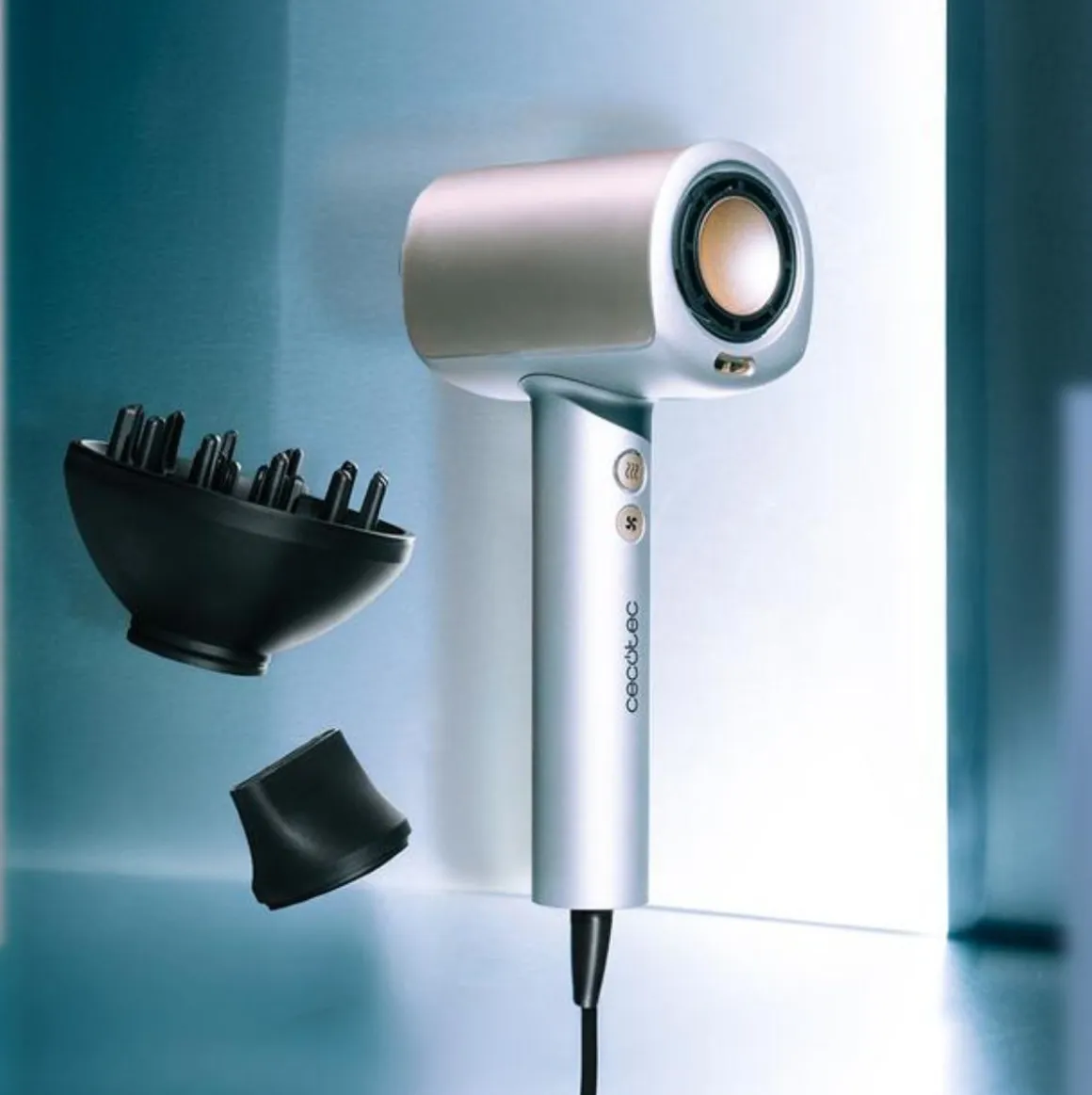 Secador de pelo Cecotec DryGlam nano Plasma Aluminum 1600W 110000 rpm