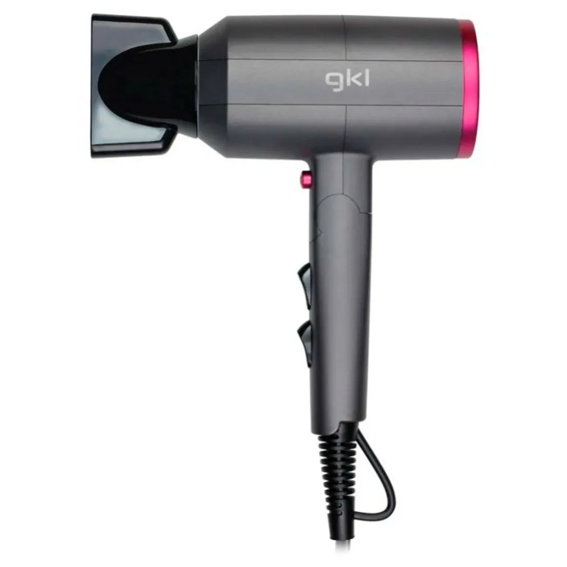 Secador de pelo Topaz S2100 GKL 2200W tecnología iónica gris/rosa