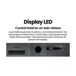 Secadora bomba de calor Infiniton SD-BC8EDX 8kg 16 programas E inox 85 cm