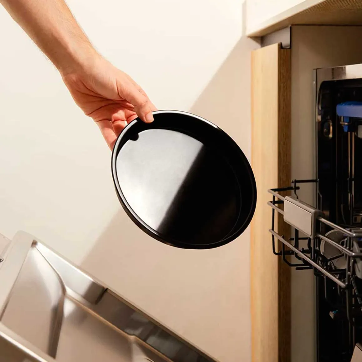 Set de 8 accesorios para freidora de Aire Cecotec Cecofry Pack Accessories libres de BPA negro/inox