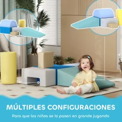 Set de 6 bloques de construcción Aiyaplay psicomotricidad +6 meses multicolor
