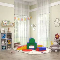 Set de 7 bloques de construcción Homcom espuma perlada 1-3 años multicolor