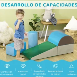 Set de 5 bloques de construcción Homcom 1-3 años