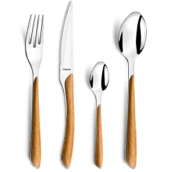 Set de 24 cubiertos Eclat Amefa acero inoxidable efecto madera