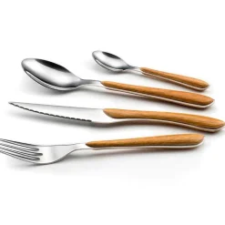 Set de 24 cubiertos Eclat Amefa acero inoxidable efecto madera
