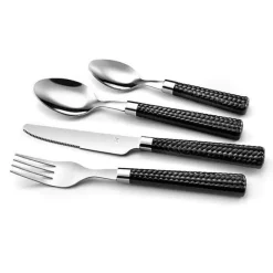 Set de 24 cubiertos Paille Amefa mango trenzado