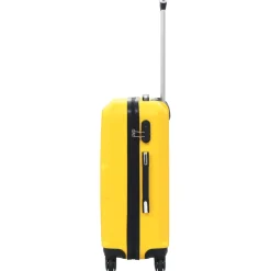 Set de 3 maletas Orlando rígidas ruedas + cerraduras amarillo